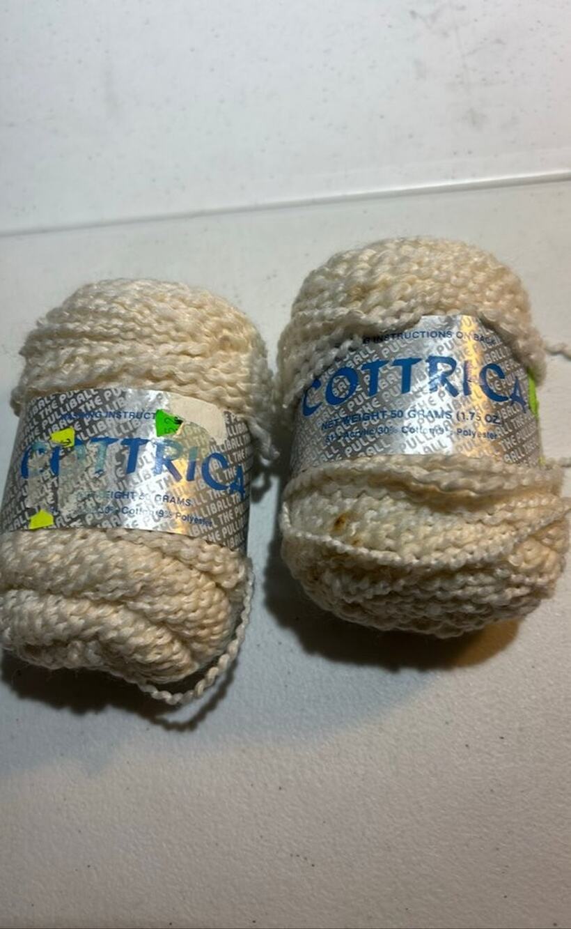 Vintage Cottrica Yarn Balls 50g Cotton Polyester Blend